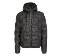 Indicode IDLimans Herren Jacke Winterjacke Herrenjacke mit Kapuze Kordelzug Label-Details Regular fit, Größe:M, Farbe:Black (999)
