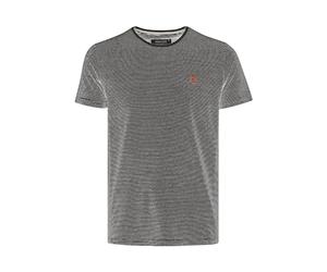 Indicode IDLupko - 40921MM Herren T-Shirt Kurzarm Shirt mit Streifen, Größe:XL, Farbe:Black (999)