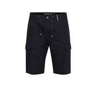 Indicode IDMosato Herren Cargo Shorts aus Leinenmix Bermuda Kurze Hose, Größe:L, Farbe:Black (999)