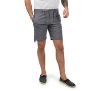 Leinenhose INDICODE "Leinenhose IDMoses", Herren, Gr. M, N-Gr, grau (iron), Obermaterial: 55% Leinen LI. 45% Baumwolle CO., casual, regular fit kurz, Hosen (26605801-M) iron
