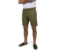 Leinenhose INDICODE "Leinenhose IDMoses", Herren, Gr. XXL, N-Gr, grün (schwarz olive), Obermaterial: 55% Leinen LI. 45% Baumwolle CO., regular fit kurz, Hosen (72546764-XXL) schwarz olive