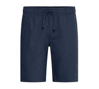 Indicode IDPassa Herren Leinenshorts Kurze Leinenhose Bermuda Leinenmix Regular Fit, Farbe: Navy (400), Größe: L