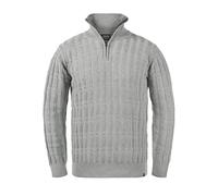 Indicode IDPaulo Herren Strickpullover Troyer, L, Grey Mix (914)