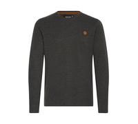 Indicode IDPhillo Herren Longsleeve Langarmshirt Shirt mit Rundhals Label-Badge 100% Baumwolle Regular fit, Größe:XXL, Farbe:Charcoal Mix (915)