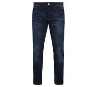 Indicode IDQuebec Herren Jeans Hose Denim mit Stretch-Anteil Regular Fit, Größe:W33/34, Farbe:Dark Blue (855)