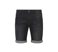 Indicode IDQuentin Herren Jeans Shorts Kurze Denim Hose im Stretch Eingriffstaschen Destroyed-Optik Baumwollmischung Regular fit, Größe:L, Farbe:Black (999)