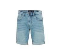 Jeansshorts INDICODE "Jeansshorts IDQuentin", Herren, Gr. XL, N-Gr, blau (blau wash), Web, Obermaterial: 98% Baumwolle CO. 2% Elasthan EL., unifarben, Basic, regular fit kurz, Jeans Jeansshorts (32242