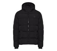 Indicode IDRapse Herren Steppjacke Winterjacke Jacke mit Kapuze Gummizug Rippbündchen Eingrifftaschen Label-Details Regular fit, Größe:XL, Farbe:Black (999)