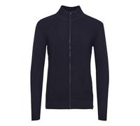 Indicode IDRickert Herren Strickjacke Cardigan Grobstrick mit Stehkragen Reißverschluss Baumwollmischung Regular fit, Größe:2XL, Farbe:Navy (400)