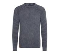 Indicode IDRockford Herren Pullover Strickpullover Grobstrick Pullover mit Rundhals-Ausschnitt Rippbündchen 100% Baumwolle Regular fit, Größe:M, Farbe:Navy (400)