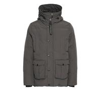 Indicode IDSticks Herren Steppjacke Winterjacke Jacke mit Kapuze regulierbarem Elastikband hohem Kragen Eingrifftaschen Label-Details Regular fit, Größe:M, Farbe:Forged Iron (919)