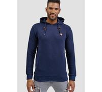 Indicode Herren York Sweatshirt mit Kapuze | Hoodie Kapuzenpullover für Männer Navy, M
