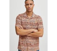 Indicode Kurzarmhemd Herren Regular Fit Viskose braun, L