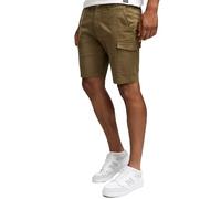Indicode Kurze Hosen Herren - Laulax - Cargo Shorts für Männer aus Baumwolle - Sommer Freizeithose mit Taschen - Sportlich eleganter Look - Regular Fit - Bequemes Material mit Stretch - Capers - M