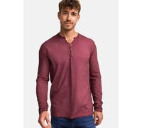 Indicode Herren INKilsone Langarmshirt aus 100% Baumwolle | Herrenshirt Langarm Longsleeve Shirt Männer Wine, XXL