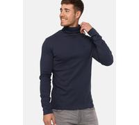 Indicode Langarmshirt Rollkragen Herren Baumwolle blau, M