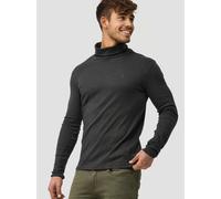 Indicode Langarmshirt Rollkragen Herren Baumwolle grau, M