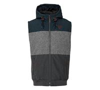 Indicode Lecter Herren Weste Outdoor-Weste mit Kapuze, Größe:L, Farbe:Navy (400)