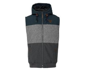 Indicode Lecter Herren Weste Outdoor-Weste mit Kapuze, Größe:M, Farbe:Navy (400)