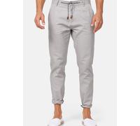 Indicode Herren Veneto Stoffhose aus Leinen & Baumwolle | Leinenhose Freizeithose Männer Lt Grey M