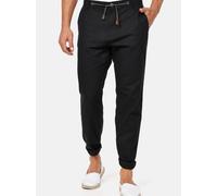 Indicode Herren Veneto Stoffhose aus Leinen & Baumwolle | Leinenhose Freizeithose Männer Black, 3XL