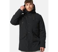 Indicode Herren INBenicio Parka mit gefütterter Kapuze & Teddyfell-Futter | Winterjacke Winterparka Männer Black L