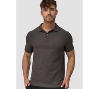 Indicode Herren Wadim Poloshirt aus Baumwolle | Herrenpoloshirt Polokragen Baumwollshirt Raven, XL
