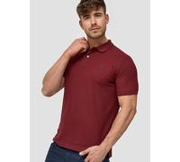 Indicode Herren Wadim Poloshirt aus Baumwolle | Herrenpoloshirt Polokragen Baumwollshirt Bordeaux, M