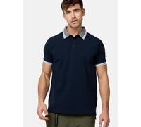 Indicode Herren INJamie Poloshirt aus 100% Baumwolle | Herrenpoloshirt Polokragen Baumwollshirt Navy, L