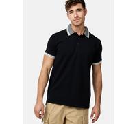 Indicode Herren INJamie Poloshirt aus 100% Baumwolle | Herrenpoloshirt Polokragen Baumwollshirt Black, L