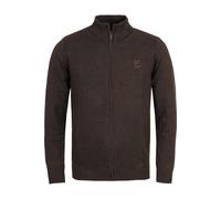 Indicode Regular Fit Cardigan dunkelbraun, Einfarbig