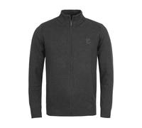 Indicode Regular Fit Cardigan dunkelgrau, Einfarbig