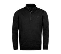 Troyer INDICODE "Lillamos", Herren, Gr. XXL, schwarz, Strick, Obermaterial: 80% Baumwolle, 20% Polyamid, unifarben, normal, ohne Ausschnitt, Pullover (55466552-XXL) schwarz