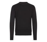 Indicode Ricardo Herren Strickpullover Grobstrick Pullover mit abgesetztem Strickmuster, Größe:XXL, Farbe:Black (999)