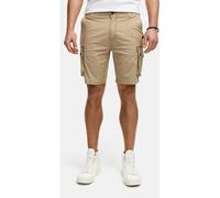 Indicode Herren INLanny Cargo-Shorts mit 6 Taschen | Bermuda Männer Sommerhose aus Baumwolle Simply Taupe, XL