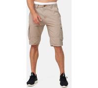 Indicode Herren Monroe Cargo-Shorts aus Baumwolle mit Taschen und Gürtel