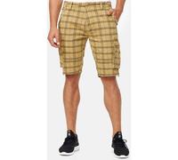 Indicode Herren Monroe Cargo-Shorts aus Baumwolle mit Taschen und Gürtel