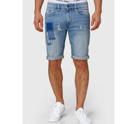 Indicode Shorts Jeans Herren Baumwolle blau, L