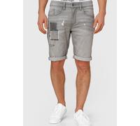 Indicode Shorts Jeans Herren Baumwolle grau, S