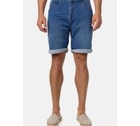 Indicode Herren Lonar Jeans Shorts mit 5 Taschen | Herrenshorts Used Look für Männer Blue Wash XL