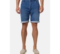 Indicode Herren Lonar Jeans Shorts mit 5 Taschen | Herrenshorts Used Look für Männer Blue Wash XXL