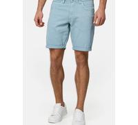 Indicode Herren Page Jeans Shorts mit 5 Taschen | Herrenshorts Used Look für Männer Blue Wave, M