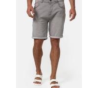 Indicode Herren Lonar Jeans Shorts mit 5 Taschen | Herrenshorts Used Look für Männer Lt Grey XL