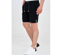 Indicode Shorts Leinen Herren Baumwolle schwarz, XL