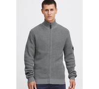 Strickjacke INDICODE "Strickjacke IDRevil", Herren, Gr. L, grau (grau mix), Obermaterial: 70% Baumwolle CO recyc.. 30% Polyester PES., Strickjacken Strickjacke (94726742-L) grau mix
