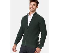 Indicode Herren INLayton Strickjacke mit Stehkragen und Reißverschluss | Cardigan Feinstrickjacke für Männer Army XL