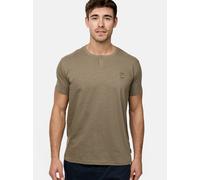 Indicode Herren INAnsel T-Shirt aus 100% Baumwolle | Herrenshirt Sommershirt Männer Covert Green, L