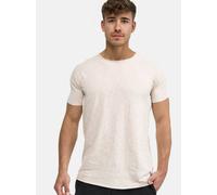 Indicode Herren Willbur Tee T-Shirt mit Rundhals-Ausschnitt | Herrenshirt Sommershirt Ecru Mix, 3XL