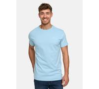 Indicode Herren Kloge T-Shirt mit Rundhals-Ausschnitt | Herrenshirt Sommershirt Blue Wave, L