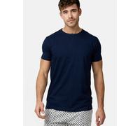 Indicode Herren INAnsel T-Shirt aus 100% Baumwolle | Herrenshirt Sommershirt Männer Navy, L